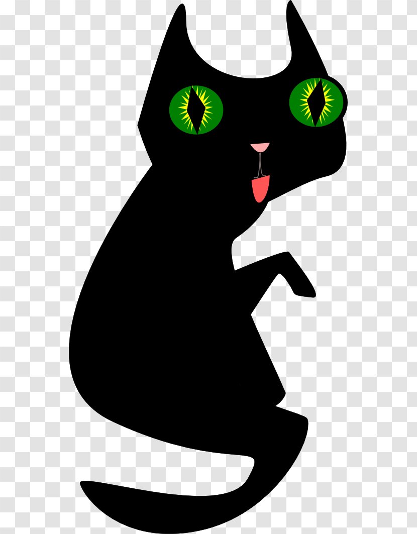 Black Cat Kitten Clip Art - Drawing - Graphics Transparent PNG