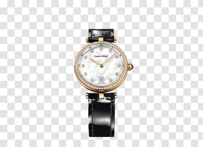 Louis Erard Et Fils SA Clock Watch Men's 53209AN02.BDC26 1931 Automatic Black PVD Power Bracelet - Ps Glare Material Transparent PNG