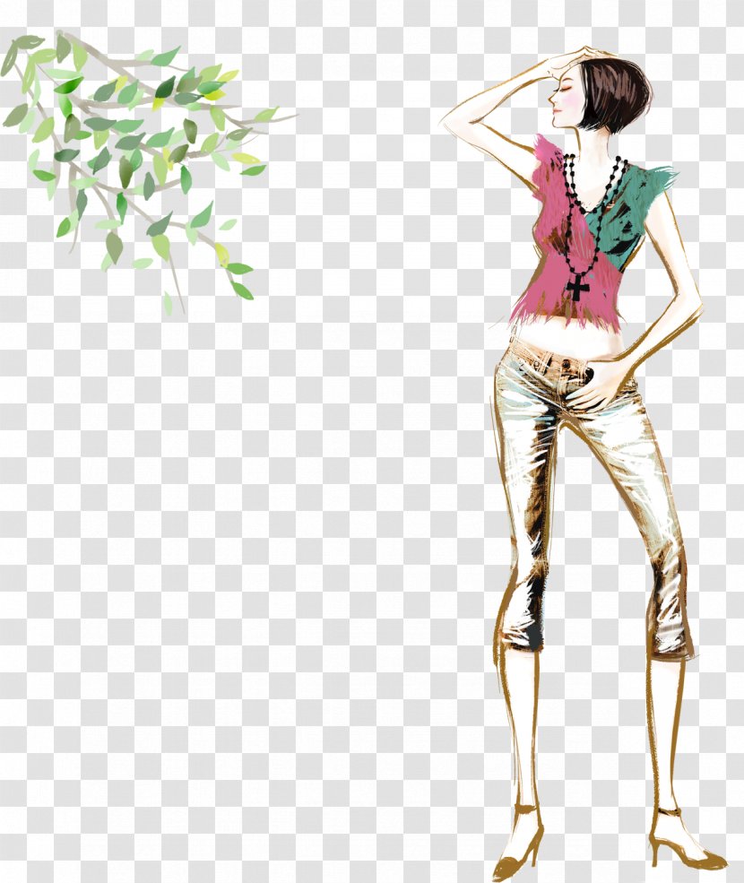 Drawing Model - Heart - Fashion Short Hair Material Transparent PNG