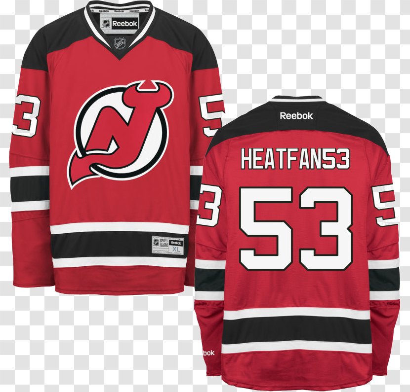 New Jersey Devils National Hockey League NHL Uniform Adidas - Active Shirt Transparent PNG