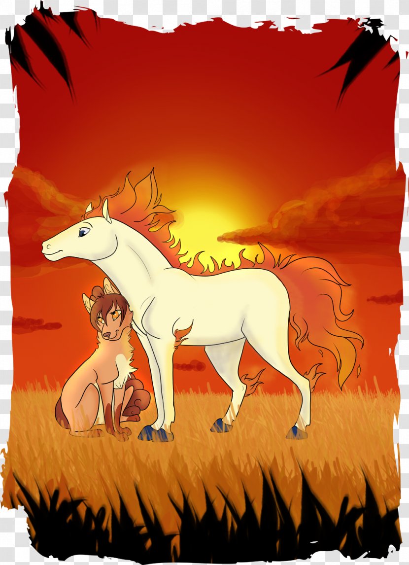 Mustang Unicorn Cartoon Pack Animal - Art Transparent PNG
