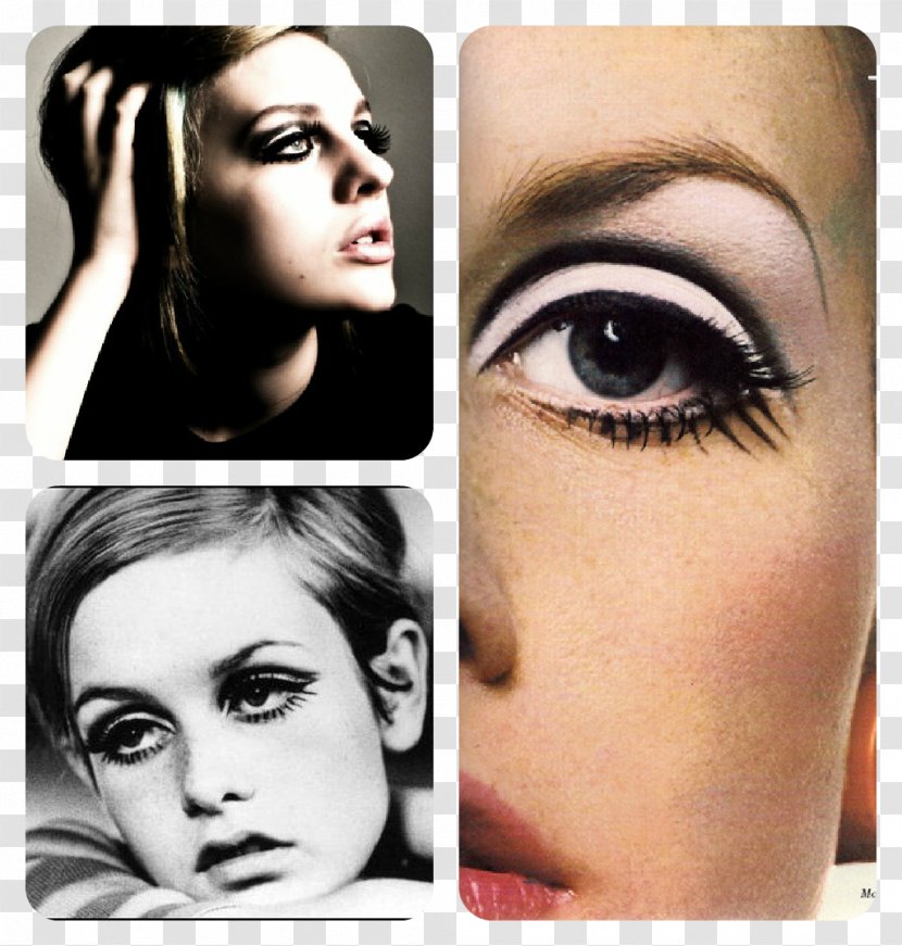 Twiggy 1960s Cosmetics Eye Shadow Make-up Artist - Flower - Makeup Transparent PNG