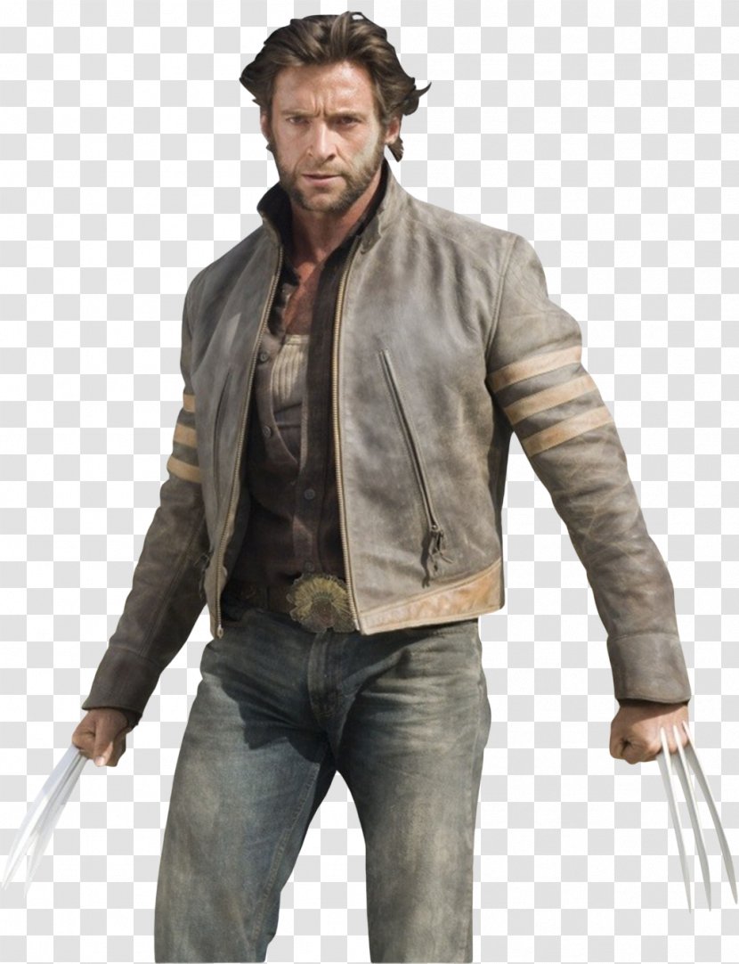 Hugh Jackman X-Men Origins: Wolverine Leather Jacket - Xmen Transparent PNG