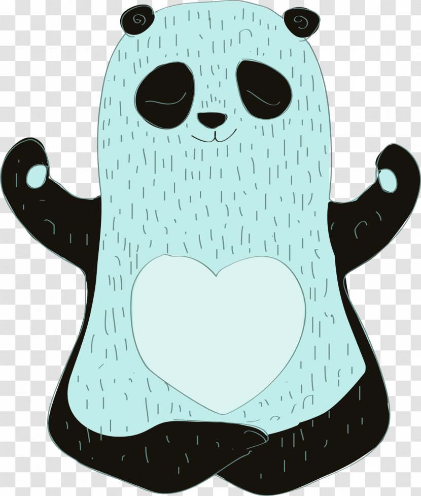 Vector Painted Cute Panda - Product - Cartoon Transparent PNG