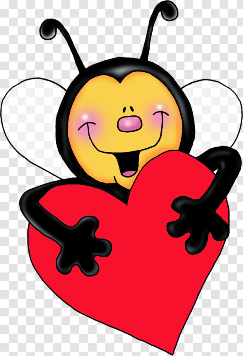 Clip Art Bee Heart Illustration Drawing - Flower Transparent PNG