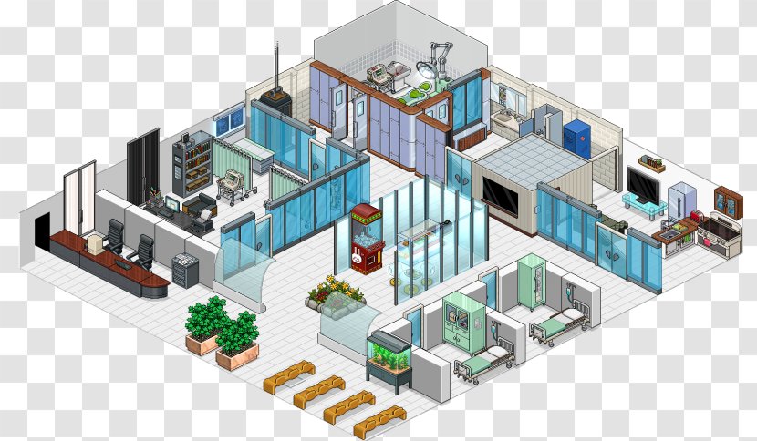 Habbo Hospital Health Care Isometric Projection Patient Transparent PNG