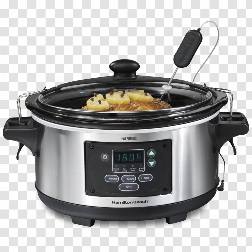 Hamilton Beach Set & Forget 6 Quart Programmable Slow Cooker Cookers 33969 Brands - Rice Transparent PNG