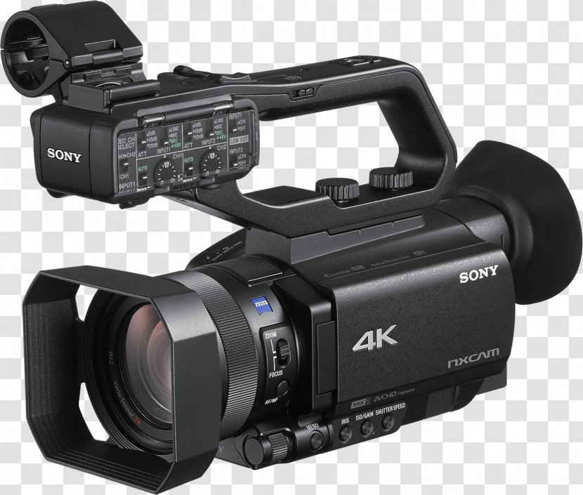 Sony NXCAM HXR-NX80 XDCAM PXW-Z90V Video Cameras Handycam Transparent PNG