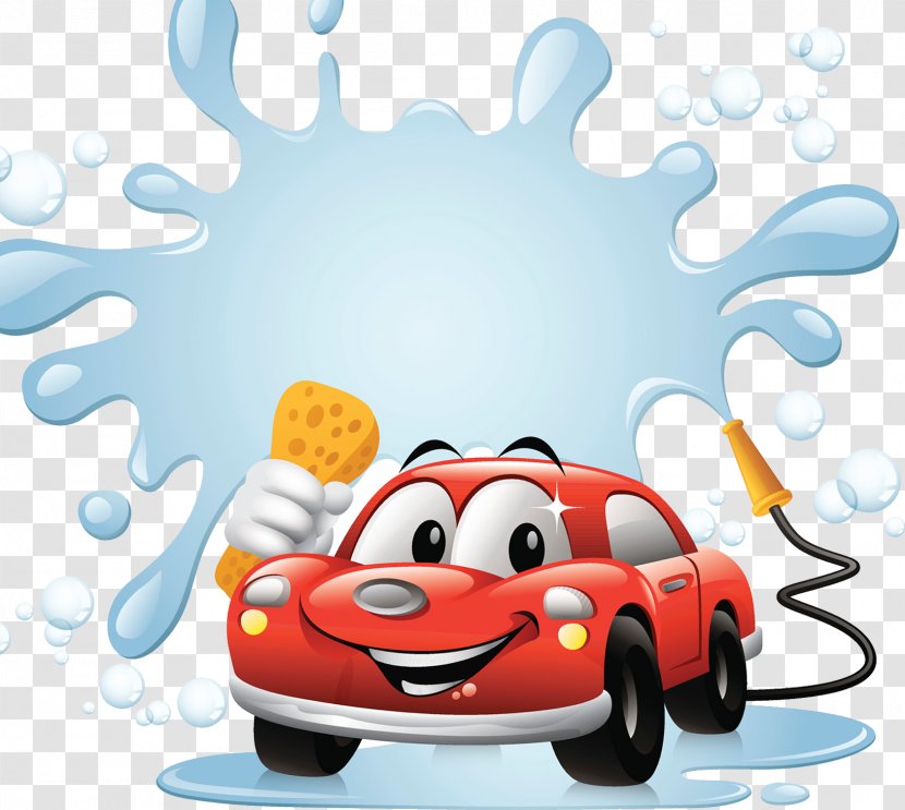 Car Wash Clip Art - Illustration - Cartoon Image Transparent PNG
