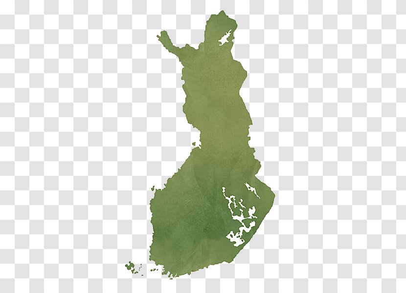 Finland Vector Map Illustration - Ink Green Texture Transparent PNG