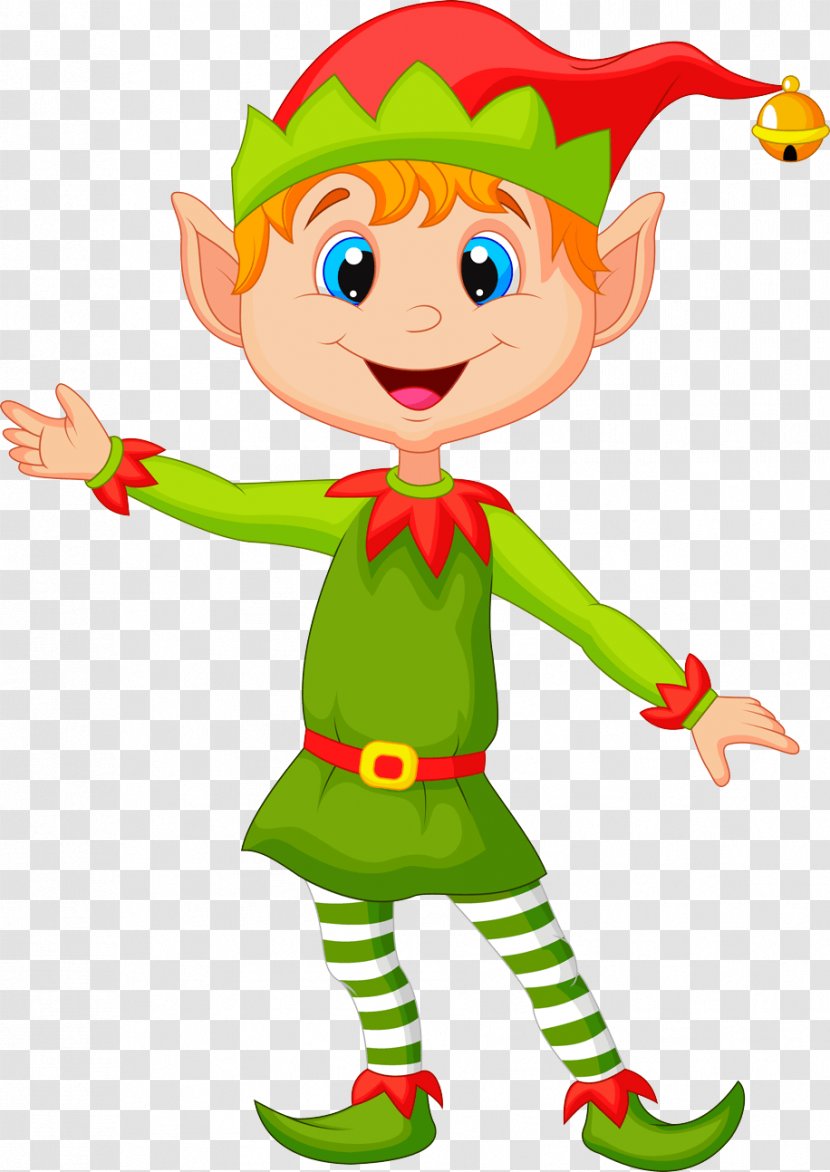 Christmas Elf Cartoon Clip Art - Happiness Transparent PNG