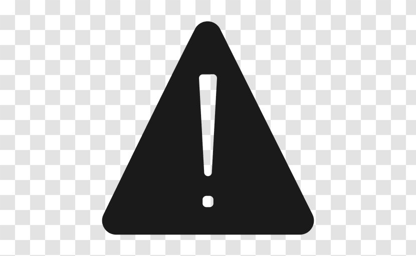 Symbol Error Download Clip Art - Black - Warning Vector Transparent PNG