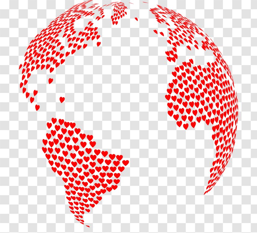 Globe Feed The World Cafe Earth - Red Transparent PNG