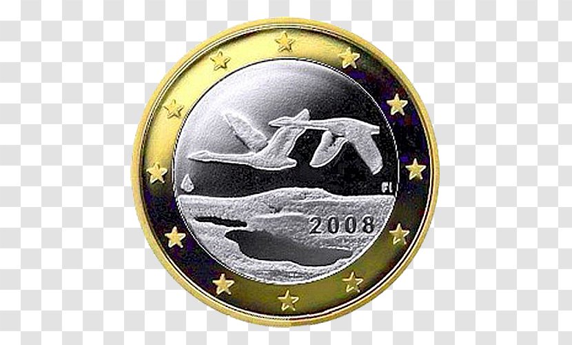 1 Euro Coin Coins 2 Transparent PNG