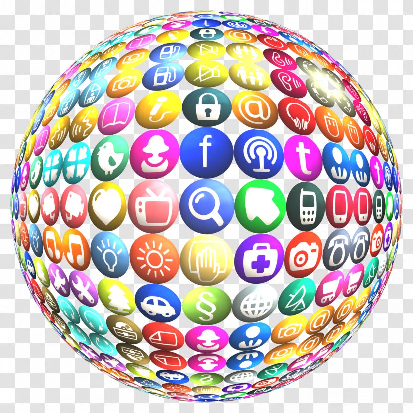 Social Media Marketing Advertising - Balloon - Globe Transparent PNG