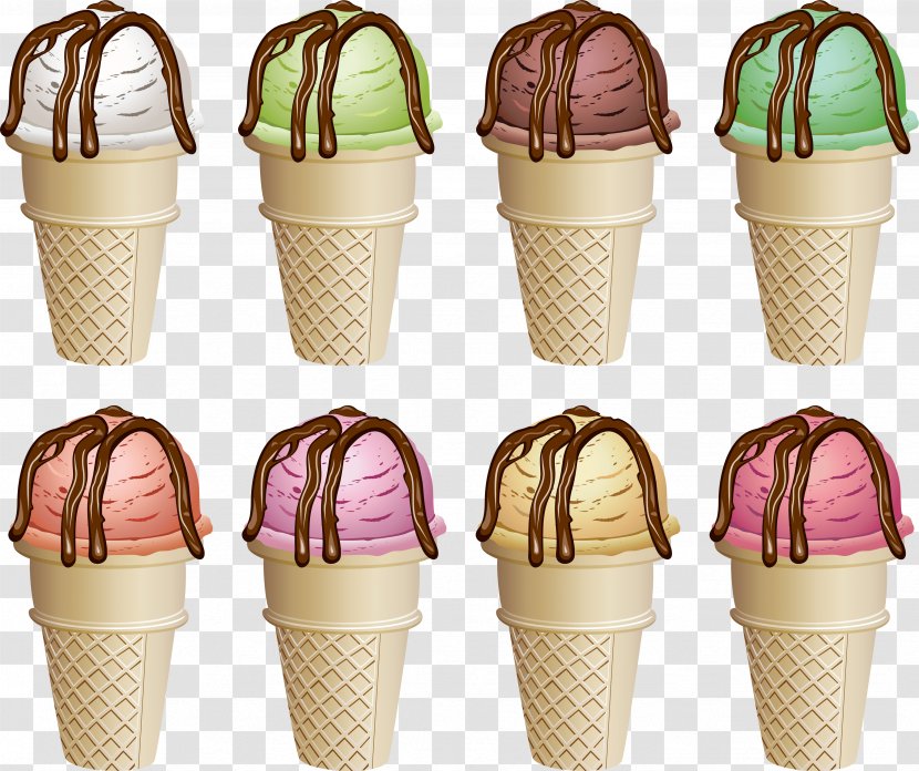 Ice Cream Cone Chocolate - Image Transparent PNG