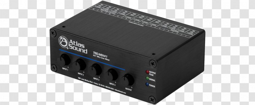 Power Converters Atlas Sound TSD-DA Distribution Amplifier Antennas Direct 4 Port Dtv Audio - Electric - Mixers Transparent PNG