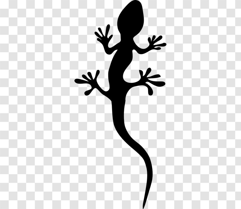 Lizard Reptile Silhouette Clip Art - Flower Transparent PNG