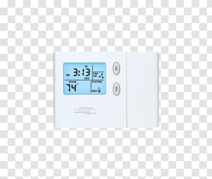 Programmable Thermostat Lennox 51M34 Heater Central Heating - Electronics Transparent PNG