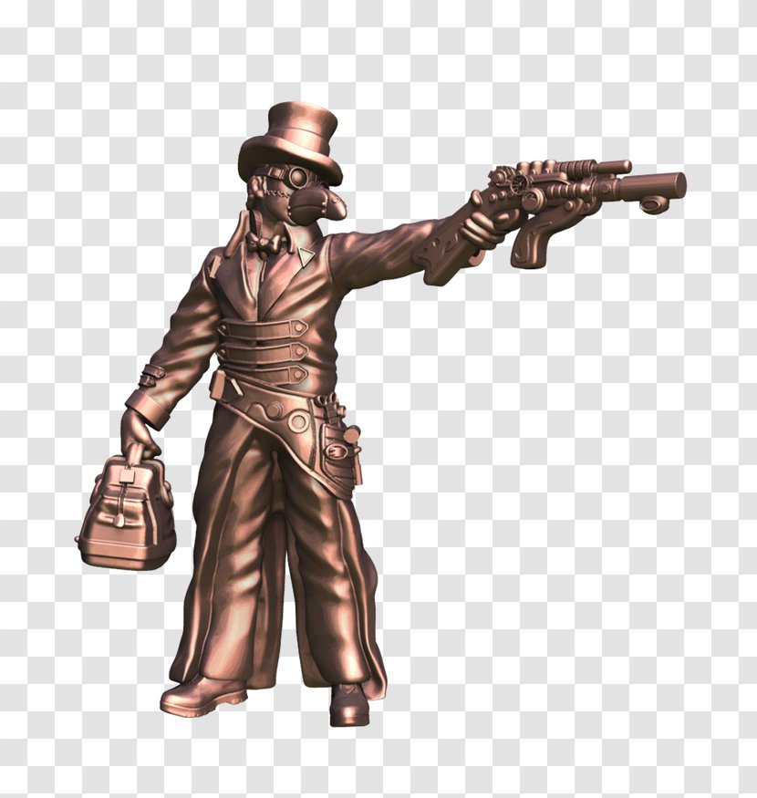 Steampunk Kickstarter Miniature Figure Pewter Patreon - Mercenary - Alex Pereira Transparent PNG