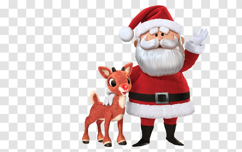 Rudolph Reindeer Santa Claus Christmas Yukon Cornelius - Ornament - Nose Transparent PNG
