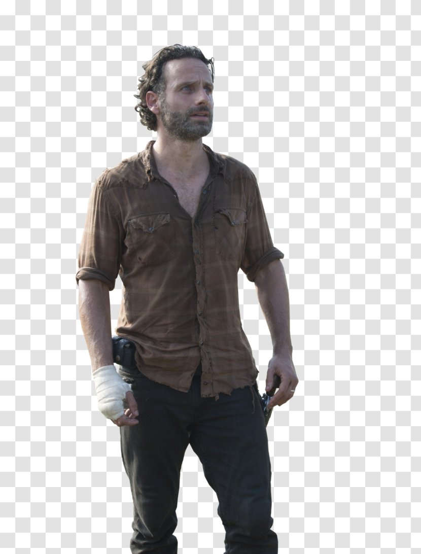 Andrew Lincoln The Walking Dead Rick Grimes Negan Carl - Jeans Transparent PNG