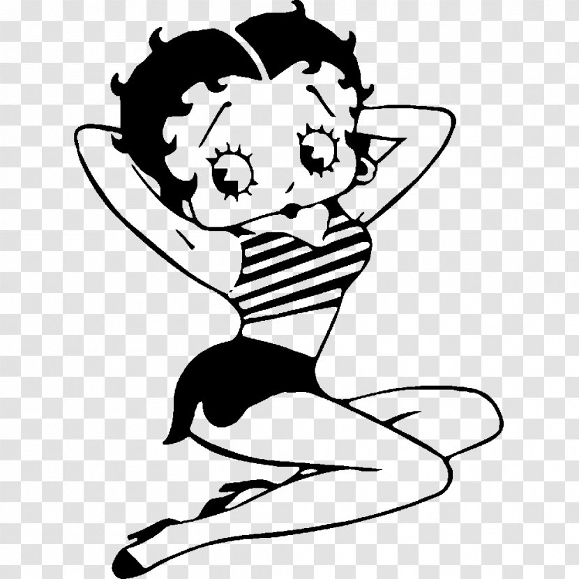 Betty Boop Sticker Wall Decal Animation - Heart - Transparent Decorative Drawing Transparent PNG