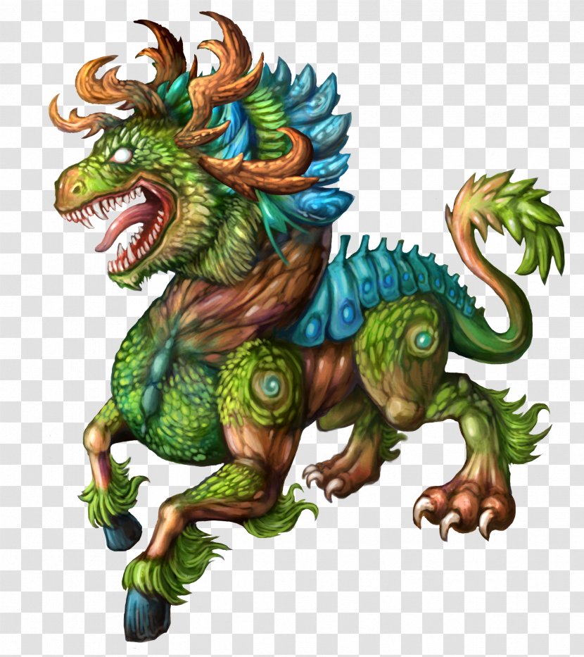 Qilin Legendary Creature Chinese Mythology Dragon - Tree Transparent PNG