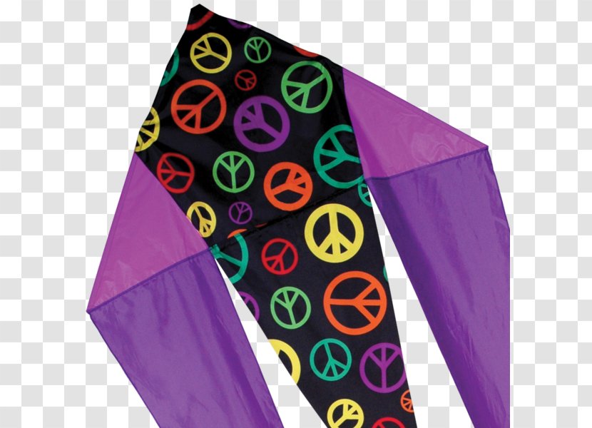 Peace Symbols Kite Textile - Tiedye - Tassel Decorative Flags Transparent PNG