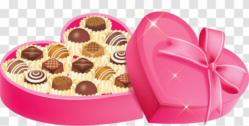 Chocolate Heart Gift - Petit Four - Bonbones Transparent PNG