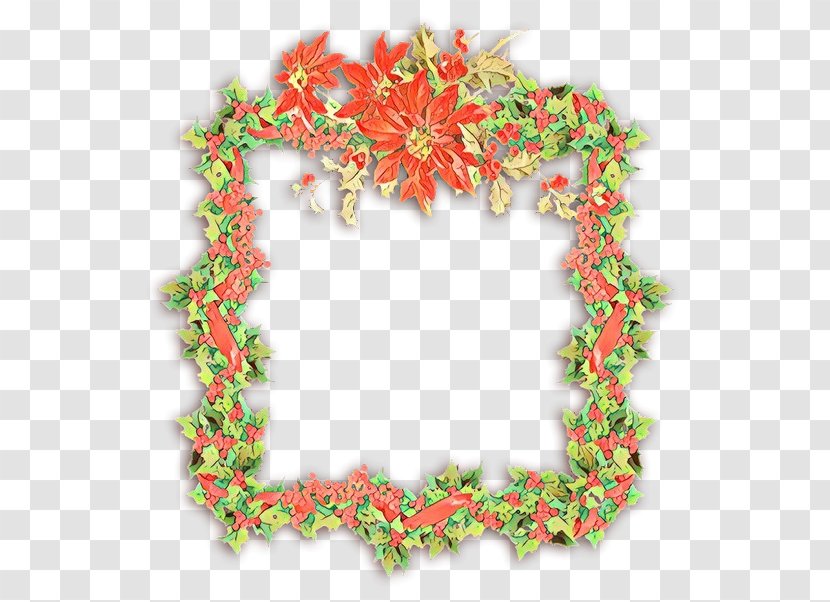 Clip Art Christmas Day Picture Frames Wreath - Common Holly - Scrapbooking Transparent PNG