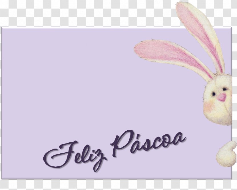 Rabbit Easter Bunny Greeting & Note Cards - Flower - Veterinarian Transparent PNG