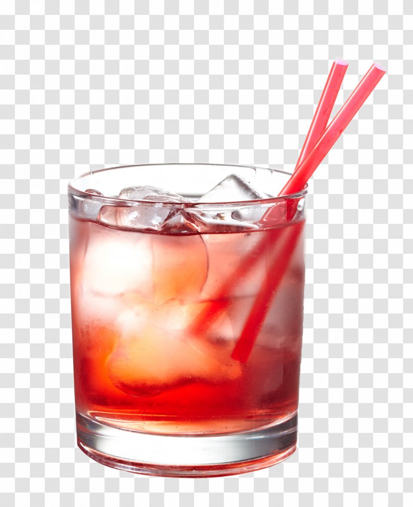 Vodka Cocktail Martini Cape Cod Cosmopolitan - Sea Breeze - Red With Straw Transparent PNG