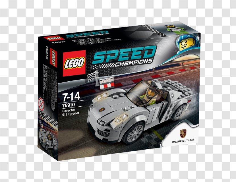 LEGO 75910 Speed Champions Porsche 918 Spyder Car Lego - Hardware Transparent PNG