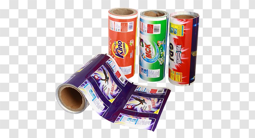 Packaging And Labeling Laundry Detergent Plastic Aluminum Can - Cinema Roll Transparent PNG