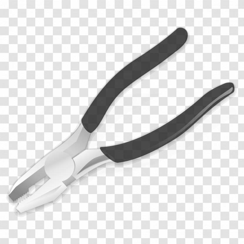 Diagonal Pliers Tool Clip Art - Hardware - Plier Open Transparent PNG