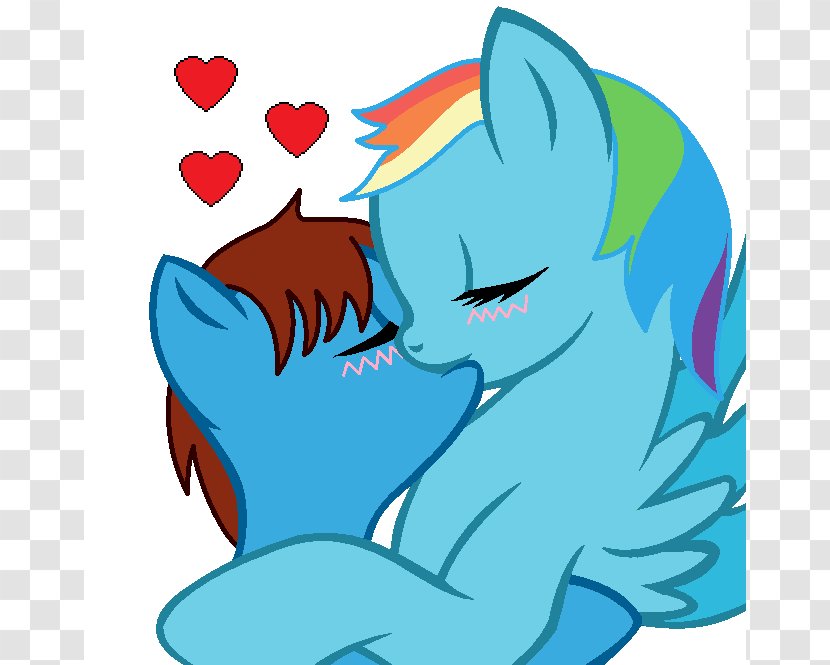 Rainbow Dash Pinkie Pie Spike Pony Clip Art - Heart - Kiss Cliparts Transparent PNG