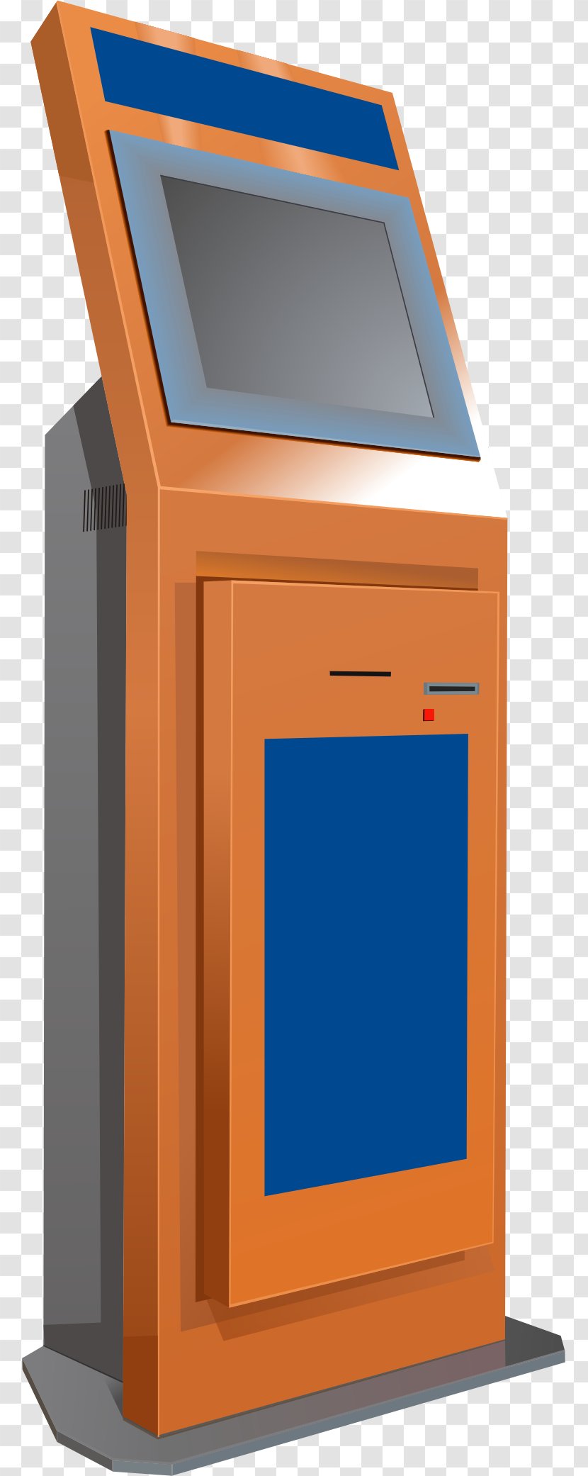 Interactive Kiosk Euclidean Vector Desk Small Form Factor - Technology - ATM Element Transparent PNG