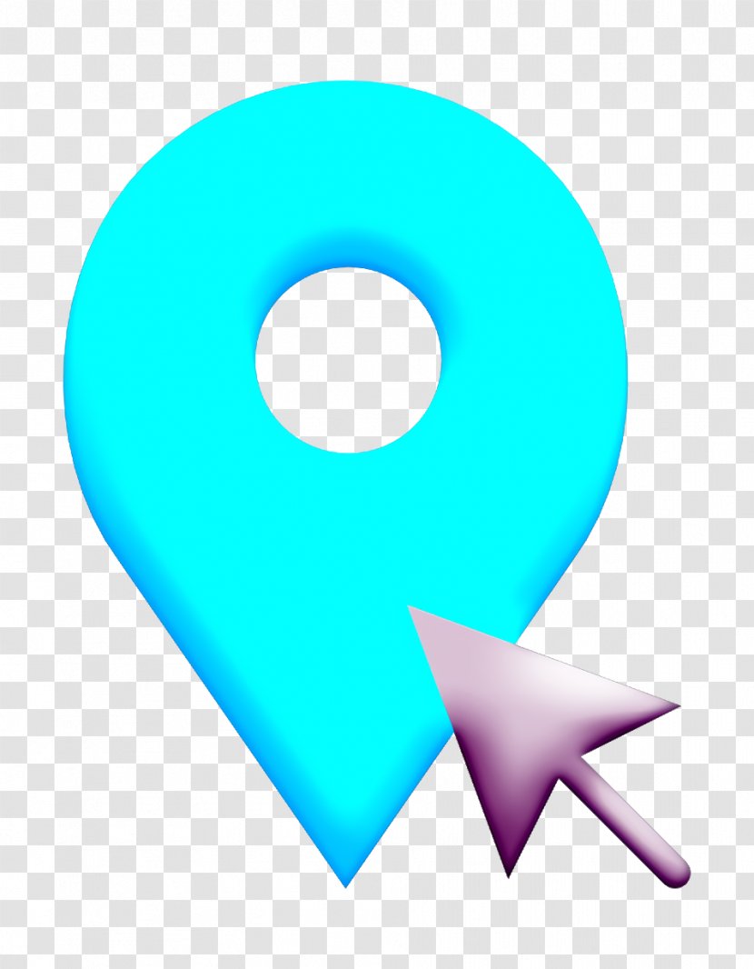 Pin Icon Placeholder Interaction Assets - Symbol - Turquoise Transparent PNG