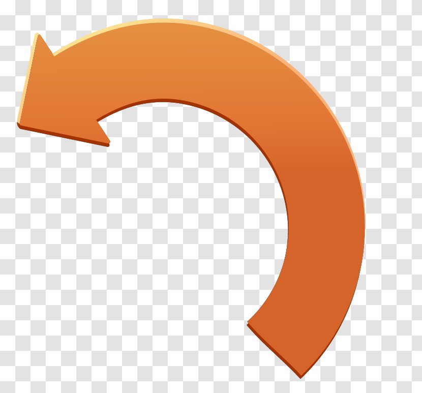 Angle - Orange - Vector Arrow Transparent PNG