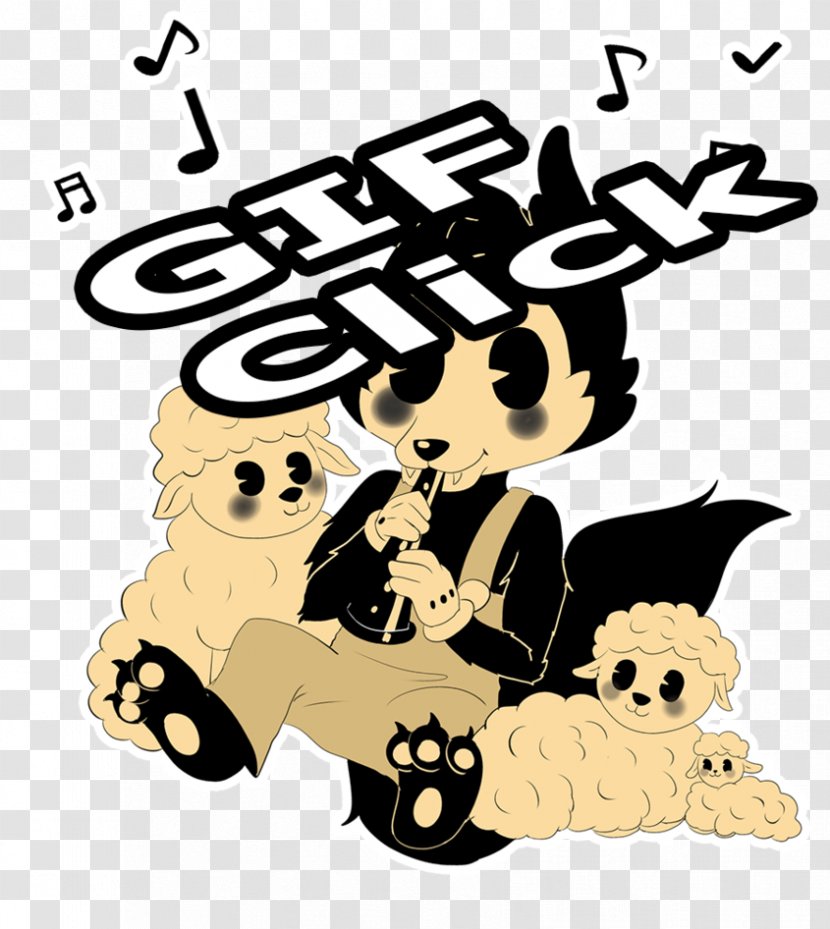 Bendy And The Ink Machine Dog Canidae Drawing Fan Art - Flower Transparent PNG