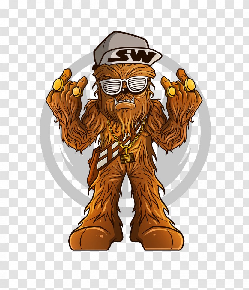 Chewbacca Anakin Skywalker Yoda Boba Fett Kylo Ren - Sticker - Tree Warrior Transparent PNG