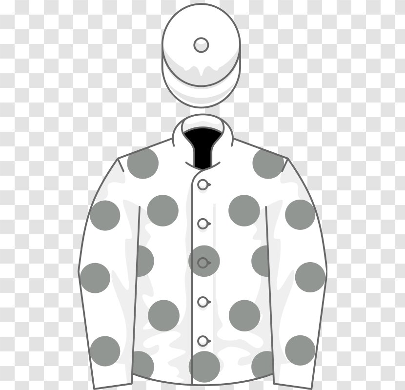 Polka Dot White Point - Neck - Angle Transparent PNG