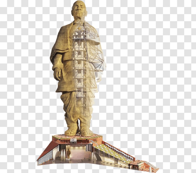 Statue Of Unity Vadodara Liberty Monument - Landmark Transparent PNG
