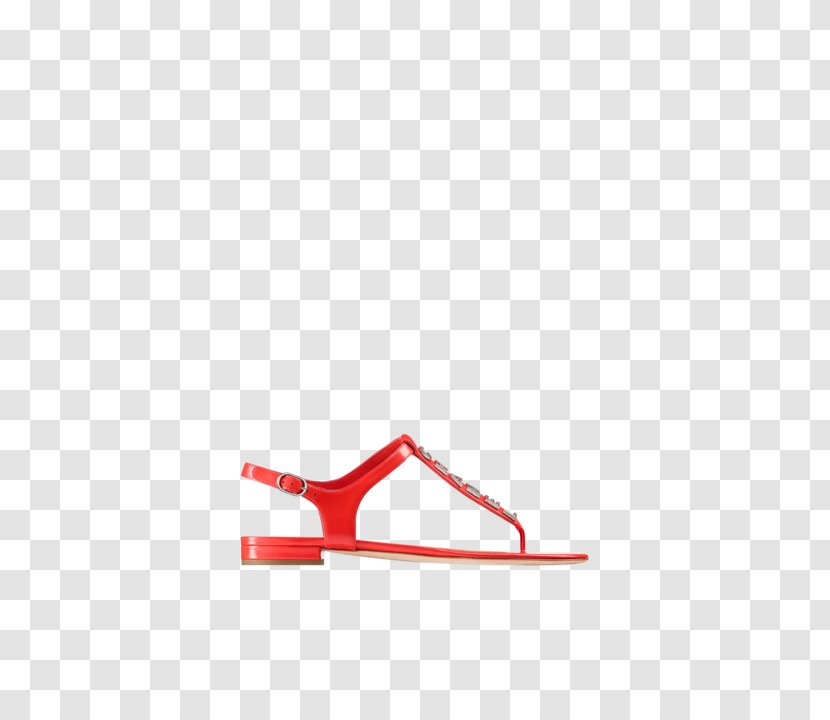 Flip-flops High-heeled Shoe - Red - Design Transparent PNG