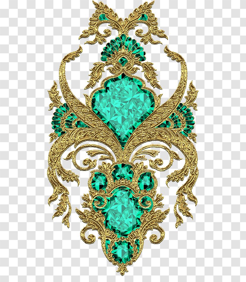 Ornament Art - Turquoise - Design Transparent PNG