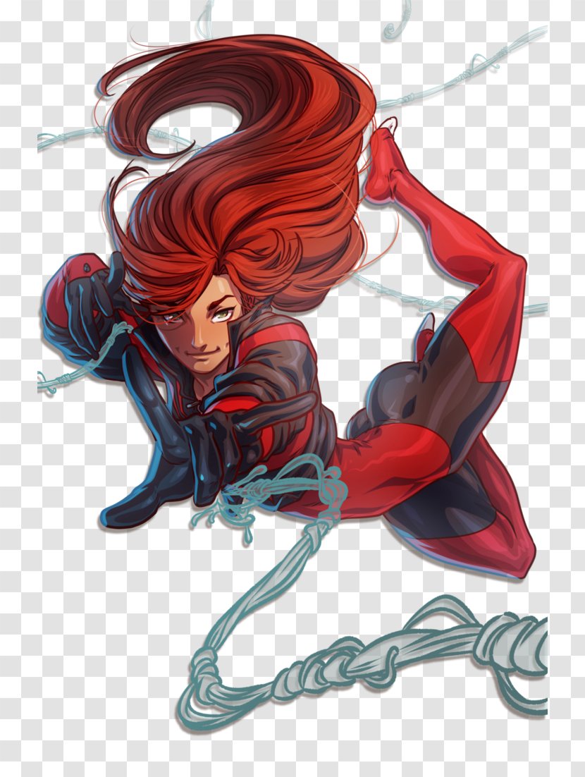 Mary Jane Watson Scarlet Spider Venom Character Carnage - Digital Art Transparent PNG