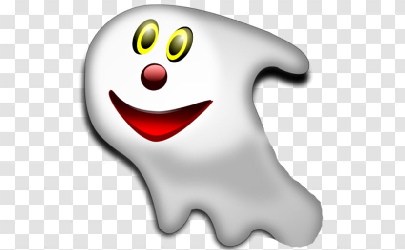 Ghost Halloween Paper Smiley Clip Art - Heart Transparent PNG