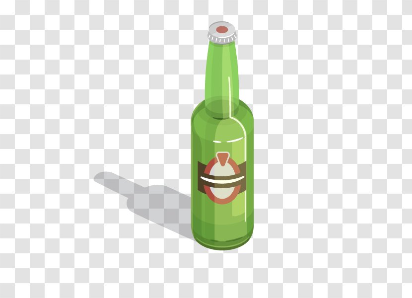 Wine Beer Bottle Glass Liquid - Vector Bottles Transparent PNG