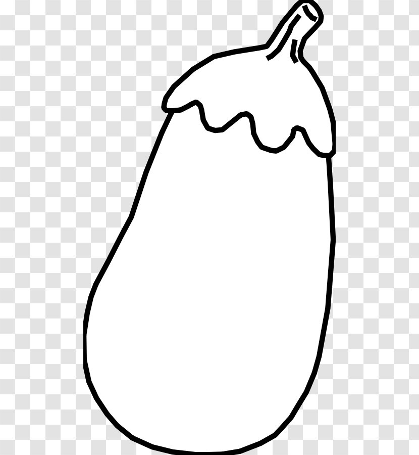 Eggplant Free Content Drawing Clip Art - Black And White - Cliparts Transparent PNG